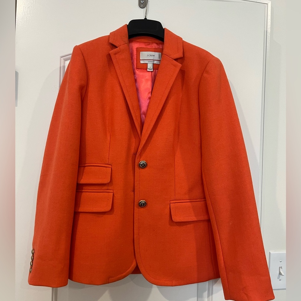 J. Crew Vibrant Orange Jacket